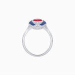 Load image into Gallery viewer, Scarab Vintage Art Deco Style Cocktail Ring with Gemstone - Shahin Jewelry
