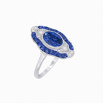 Load image into Gallery viewer, Scarab Vintage Art Deco Style Cocktail Ring with Gemstone - Shahin Jewelry
