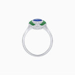 Load image into Gallery viewer, Scarab Vintage Art Deco Style Cocktail Ring with Gemstone - Shahin Jewelry
