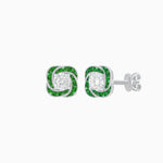 Load image into Gallery viewer, Swirl Convertible Stud Earrings with Diamond - Shahin Jewelry
