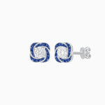 Load image into Gallery viewer, Swirl Convertible Stud Earrings with Diamond - Shahin Jewelry
