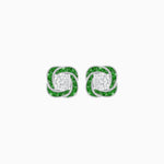 Load image into Gallery viewer, Swirl Convertible Stud Earrings with Diamond - Shahin Jewelry
