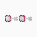 Load image into Gallery viewer, Swirl Convertible Stud Earrings with Diamond - Shahin Jewelry
