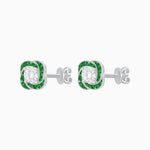 Load image into Gallery viewer, Swirl Convertible Stud Earrings with Diamond - Shahin Jewelry
