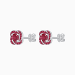 Load image into Gallery viewer, Swirl Convertible Stud Earrings with Gemstone and Diamond - Shahin Jewelry