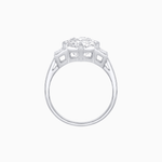 Load image into Gallery viewer, Timeless Round - Cut Mounting Ring with Tapered Diamond Accents - Shahin Jewelry

