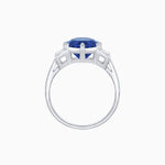 Load image into Gallery viewer, Timeless Round - Cut Mounting Ring with Tapered Diamond Accents - Shahin Jewelry
