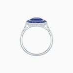 Load image into Gallery viewer, Timeless Round Cut Ring with Customizable Gemstone Halo - Shahin Jewelry