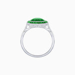 Load image into Gallery viewer, Timeless Round Cut Ring with Customizable Gemstone Halo - Shahin Jewelry