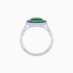Load image into Gallery viewer, Timeless Round Cut Ring with Customizable Gemstone Halo - Shahin Jewelry