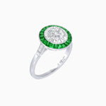 Load image into Gallery viewer, Timeless Round Cut Ring with Customizable Gemstone Halo - Shahin Jewelry