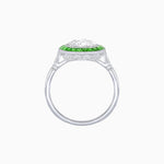 Load image into Gallery viewer, Timeless Round Cut Ring with Customizable Gemstone Halo - Shahin Jewelry