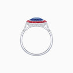 Load image into Gallery viewer, Timeless Round Cut Ring with Customizable Gemstone Halo - Shahin Jewelry