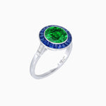 Load image into Gallery viewer, Timeless Round Cut Ring with Customizable Gemstone Halo - Shahin Jewelry