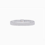 Load image into Gallery viewer, Triple Line Diamond Classic Tennis Bracelet - Shahin Jewelry
