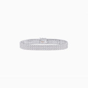 Triple Line Diamond Classic Tennis Bracelet - Shahin Jewelry