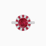 Load image into Gallery viewer, Unique Antique Inspired Gemstone Ring - Shahin Jewelry
