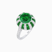 Unique Antique Inspired Gemstone Ring - Shahin Jewelry