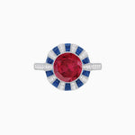 Load image into Gallery viewer, Unique Antique Inspired Gemstone Ring - Shahin Jewelry
