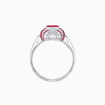 Load image into Gallery viewer, Vintage Cushion Cut Ring with Customizable French - Cut Gemstones (Mounting) - Shahin Jewelry
