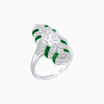 Load image into Gallery viewer, Vintage Cushion Cut Ring with Customizable French - Cut Gemstones (Mounting) - Shahin Jewelry
