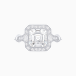 Load image into Gallery viewer, Vintage-Inspired Asscher Cut Ring with Intricate Detailing - Shahin Jewelry