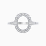 Load image into Gallery viewer, Vintage - Inspired Cushion Cut Engagement Ring Mounting in Platinum - Shahin Jewelry
