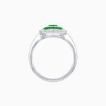 Load image into Gallery viewer, Vintage - Inspired Cushion Halo Mounting Ring with Diamond &amp; Gemstone Accents - Shahin Jewelry