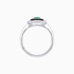Load image into Gallery viewer, Vintage - Inspired Cushion Halo Mounting Ring with Diamond &amp; Gemstone Accents - Shahin Jewelry