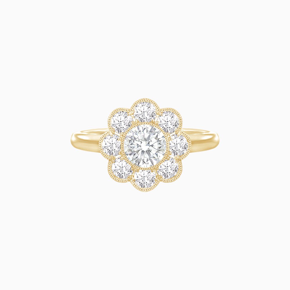 Vintage - Inspired Diamond Wedding Band with Intricate Detailing - Shahin Jewelry