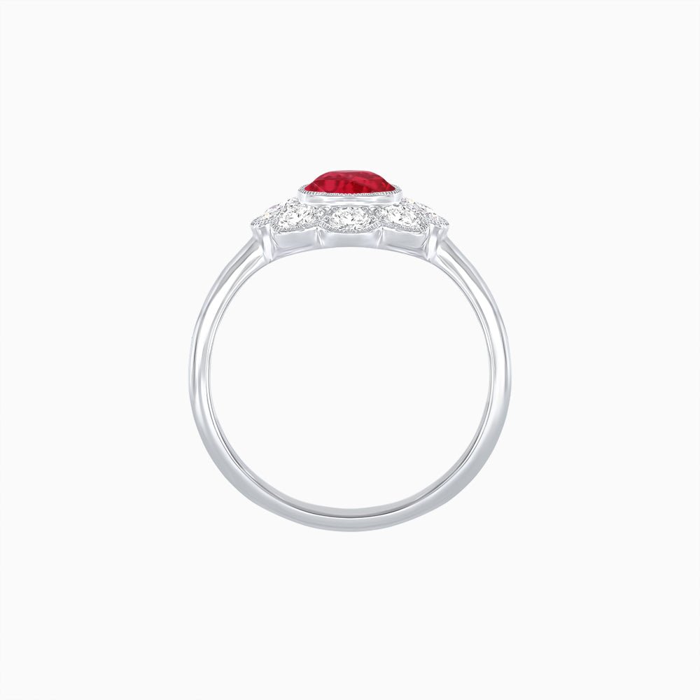 Vintage - Inspired Diamond Wedding Band with Intricate Detailing - Shahin Jewelry