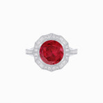 Load image into Gallery viewer, Vintage-Inspired Dodecagon Halo Engagement Ring Mounting - Shahin Jewelry