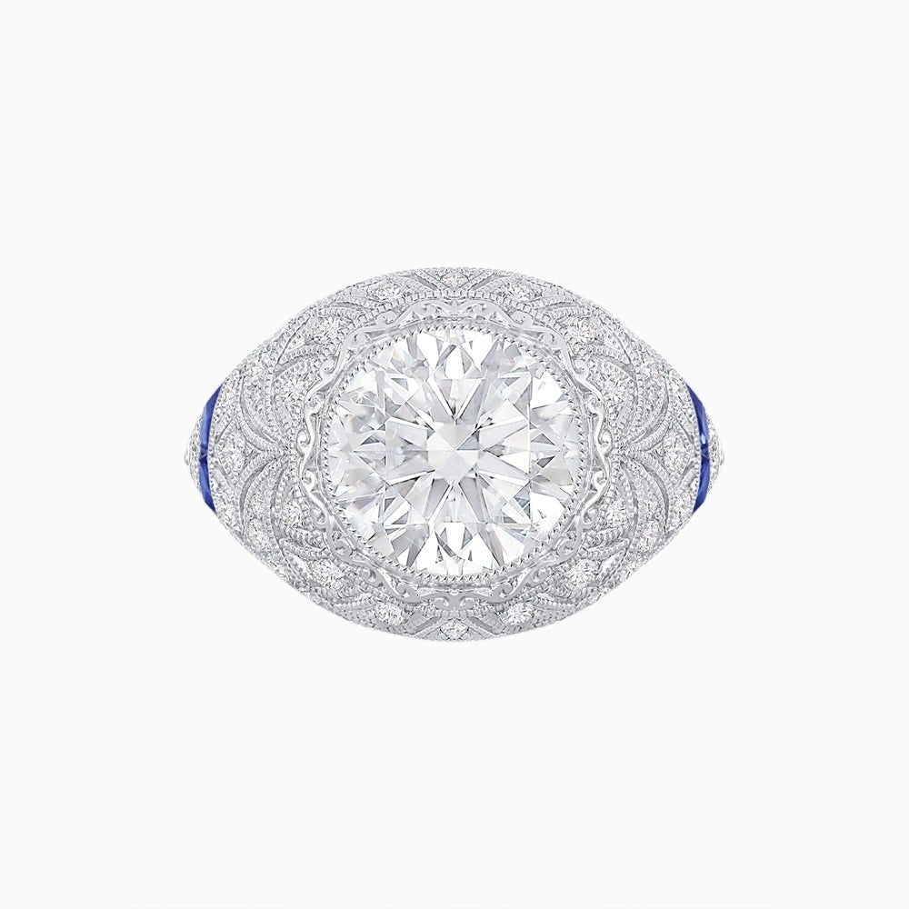 Vintage Inspired Engagement Ring - Shahin Jewelry