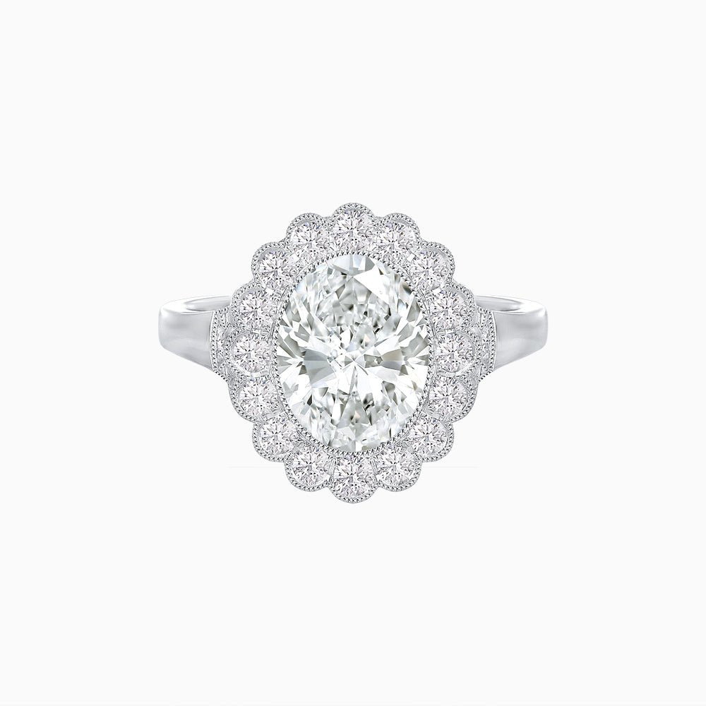 Vintage Inspired Engagement Ring - Shahin Jewelry