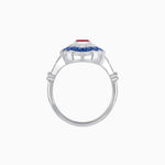 Load image into Gallery viewer, Vintage Inspired Floral Halo Round Cut Engagement Ring - Shahin Jewelry
