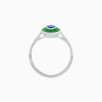 Load image into Gallery viewer, Vintage - Inspired Marquise Cut Ring Mounting with French - Cut Gemstone Halo - Shahin Jewelry