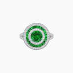 Load image into Gallery viewer, Vintage - Inspired Multi - Halo Gemstone Ring - Shahin Jewelry