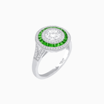 Load image into Gallery viewer, Vintage - Inspired Multi - Halo Gemstone Ring - Shahin Jewelry
