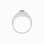 Load image into Gallery viewer, Vintage - Inspired Oval Cut Ring Mounting with Filigree Detailing - Shahin Jewelry