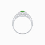 Load image into Gallery viewer, Vintage - Inspired Oval Cut Ring Mounting with Filigree Detailing - Shahin Jewelry