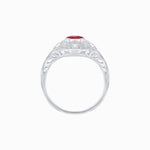 Load image into Gallery viewer, Vintage - Inspired Oval Cut Ring Mounting with Filigree Detailing - Shahin Jewelry