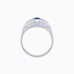 Load image into Gallery viewer, Vintage - Inspired Oval Cut Ring with Intricate Detailing - Shahin Jewelry