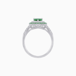 Load image into Gallery viewer, Vintage Inspired Pear Cut Double Halo Gemstone &amp; Diamond Ring - Shahin Jewelry