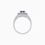 Load image into Gallery viewer, Vintage Inspired Pear Cut Double Halo Gemstone &amp; Diamond Ring - Shahin Jewelry