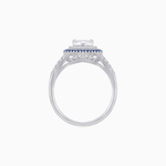 Load image into Gallery viewer, Vintage Inspired Pear Cut Double Halo Gemstone &amp; Diamond Ring - Shahin Jewelry