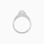 Load image into Gallery viewer, Vintage Inspired Round Cut Halo Ring with Diamond Accents - Shahin Jewelry