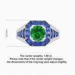 Load image into Gallery viewer, Vintage - Inspired Round Cut Ring with Octagon Halo - Shahin Jewelry