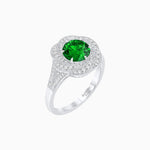 Load image into Gallery viewer, Vintage Inspired Round Cut Swirl Halo Diamond Ring - Shahin Jewelry