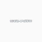 Load image into Gallery viewer, Vintage Inspired Round Diamond Half Band with Pear-Shaped Motifs - Shahin Jewelry
