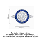 Load image into Gallery viewer, Vintage Inspired Round Diamond Halo Ring - Shahin Jewelry
